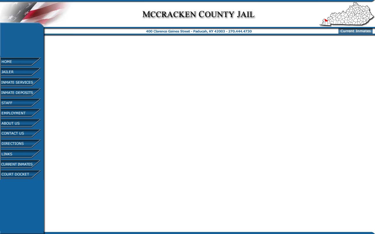 McCracken County inmate population current inmates roster frame